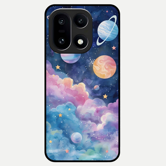  Cosmic Planet Dreams Glass Case For Oneplus 15 back cover – full design glossy printed glass finish