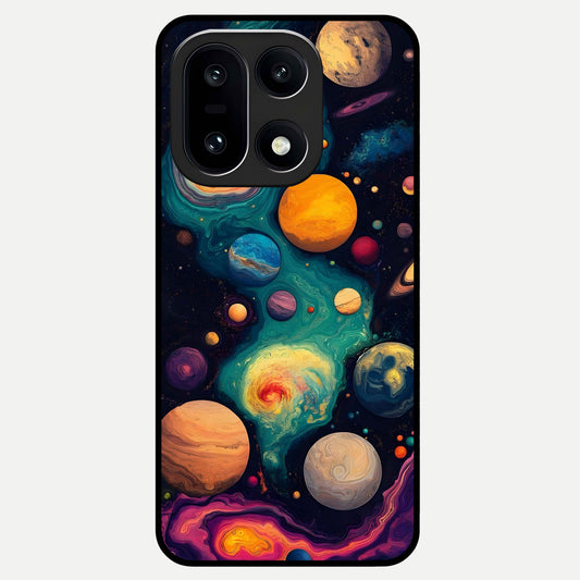  Cosmic Planet Journey Glass Case For Oneplus 15 back cover – full design glossy printed glass finish