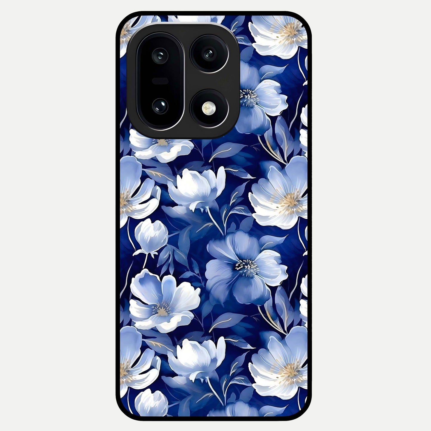  Cute Floral Patterns Glass Case For Oneplus 15 back cover – full design glossy printed glass finish