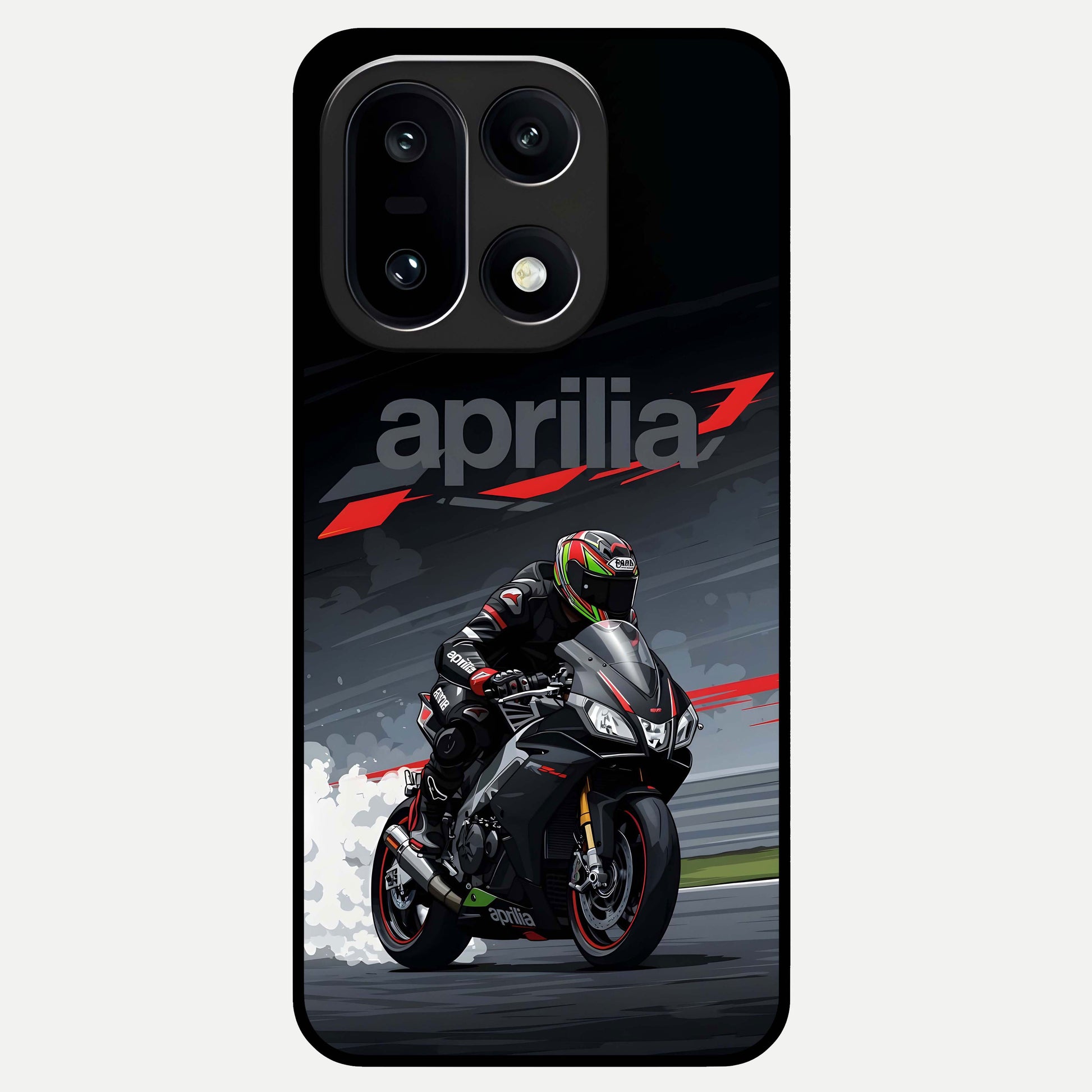  Dark Aprilla Glass Case For Oneplus 15 back cover – full design glossy printed glass finish