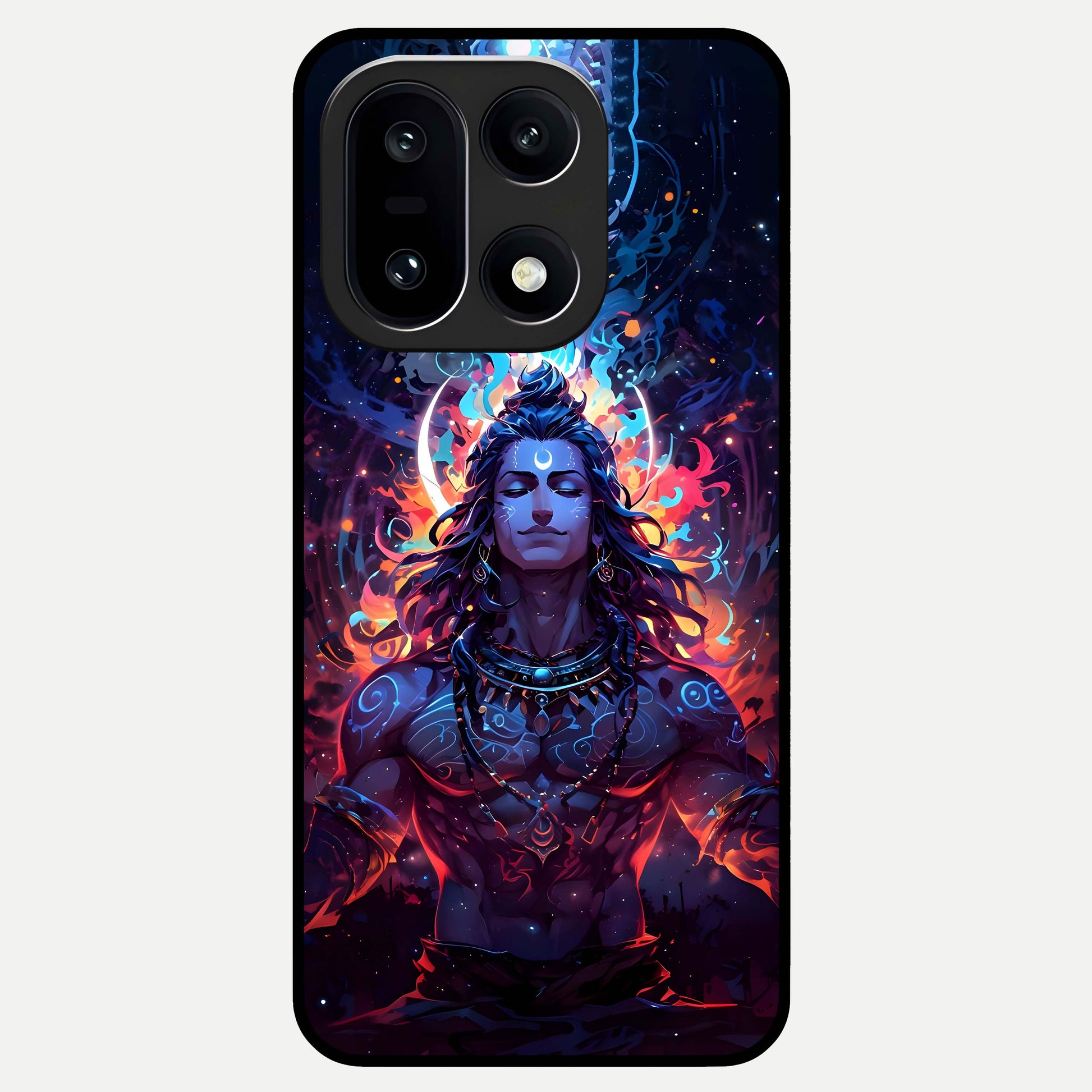  Divine Fire Shiv Glass Case For Oneplus 15 back cover – full design glossy printed glass finish