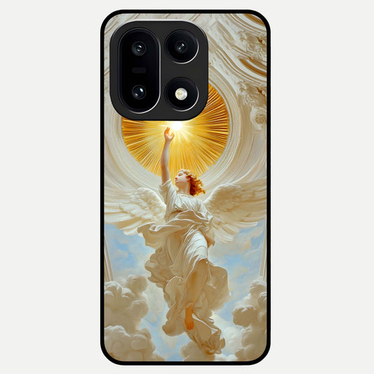  Divine Light Angel Glass Case For Oneplus 15 back cover – full design glossy printed glass finish