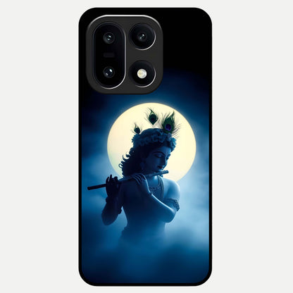  Divine Moon Flute Glass Case For Oneplus 15 back cover – full design glossy printed glass finish