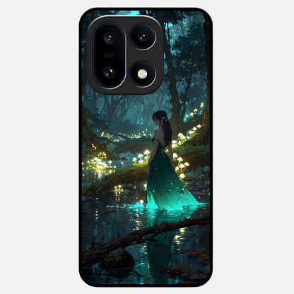  Enchanted Forest Glow Glass Case For Oneplus 15 back cover – full design glossy printed glass finish