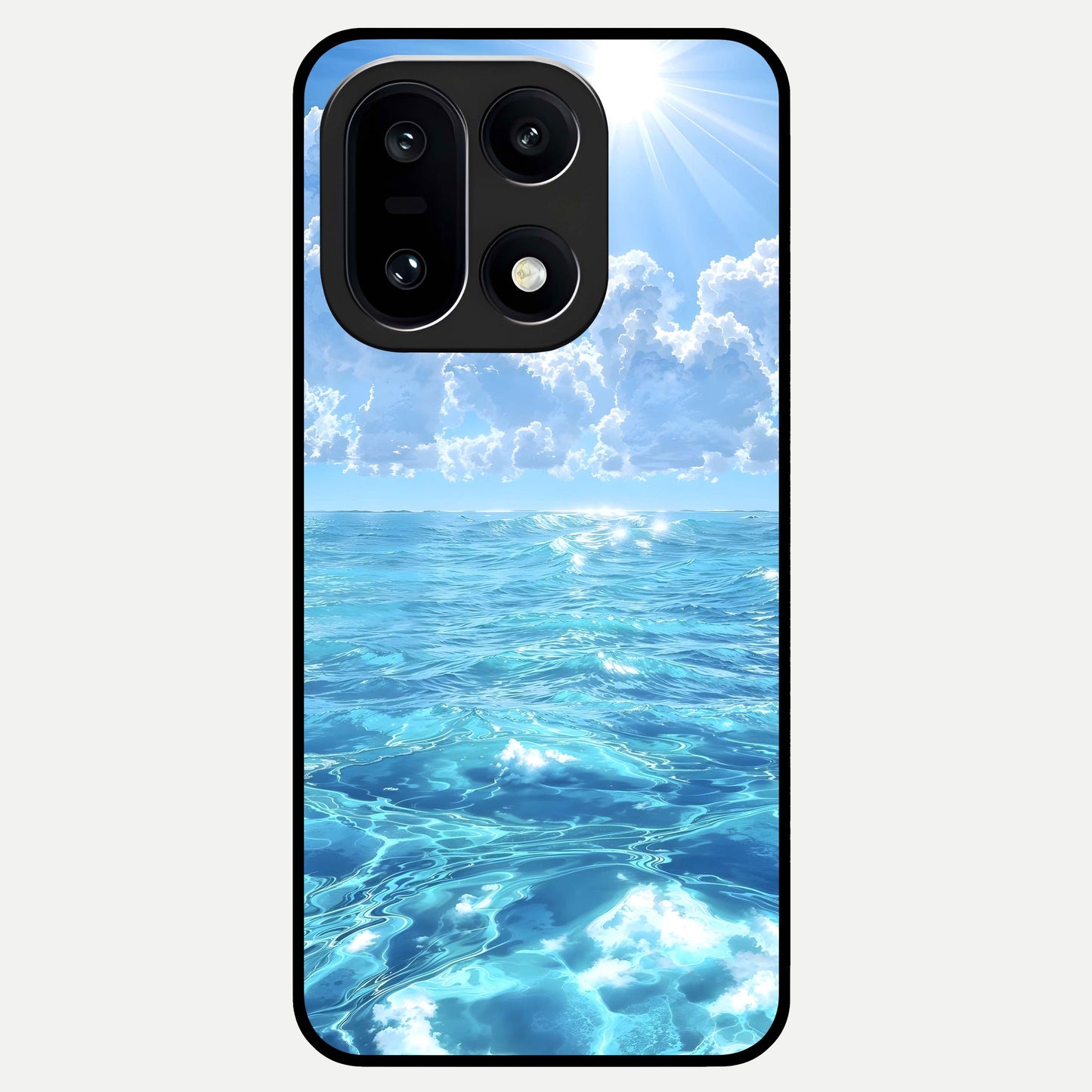  Endless Ocean Horizon Glass Case For Oneplus 15 back cover – full design glossy printed glass finish