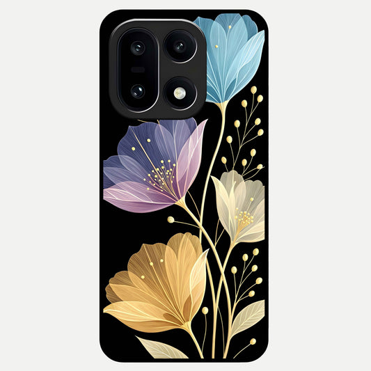  Flower Bloom Glow Glass Case For Oneplus 15 back cover – full design glossy printed glass finish
