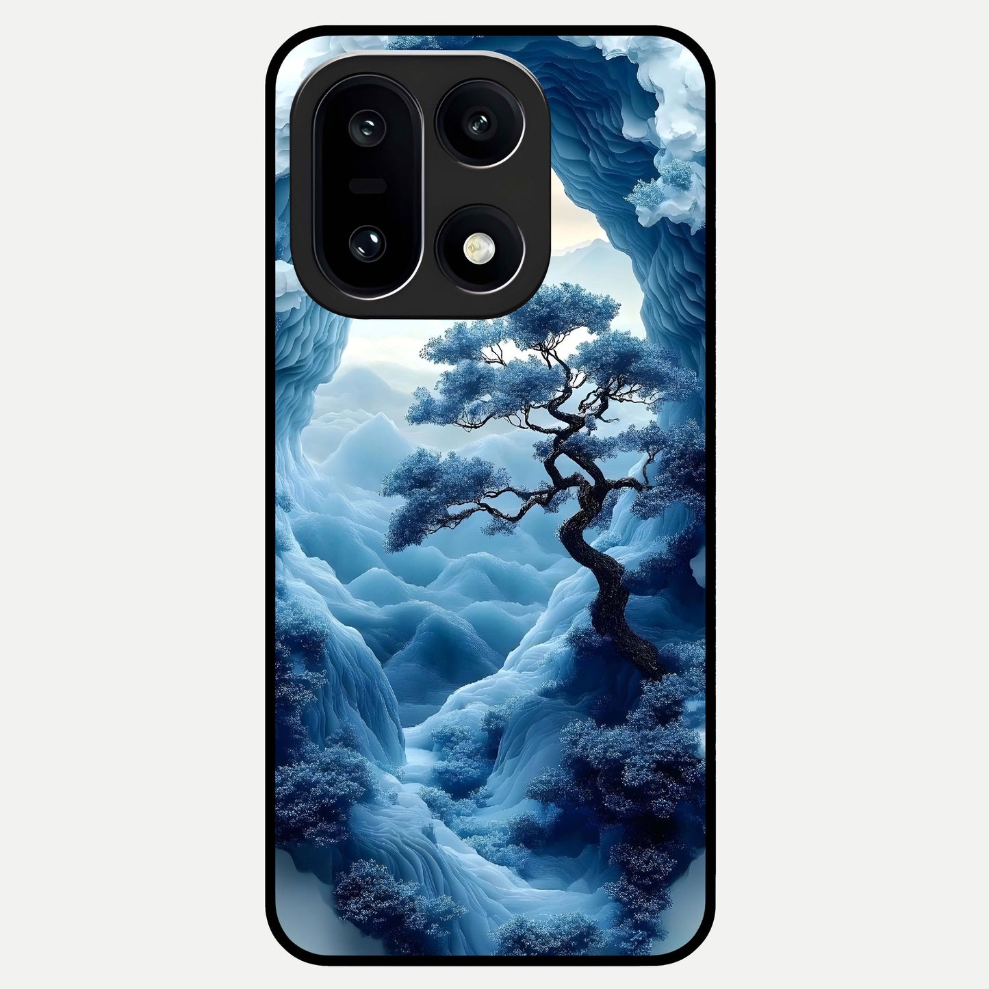  Frozen Serenity Gate Glass Case For Oneplus 15 back cover – full design glossy printed glass finish