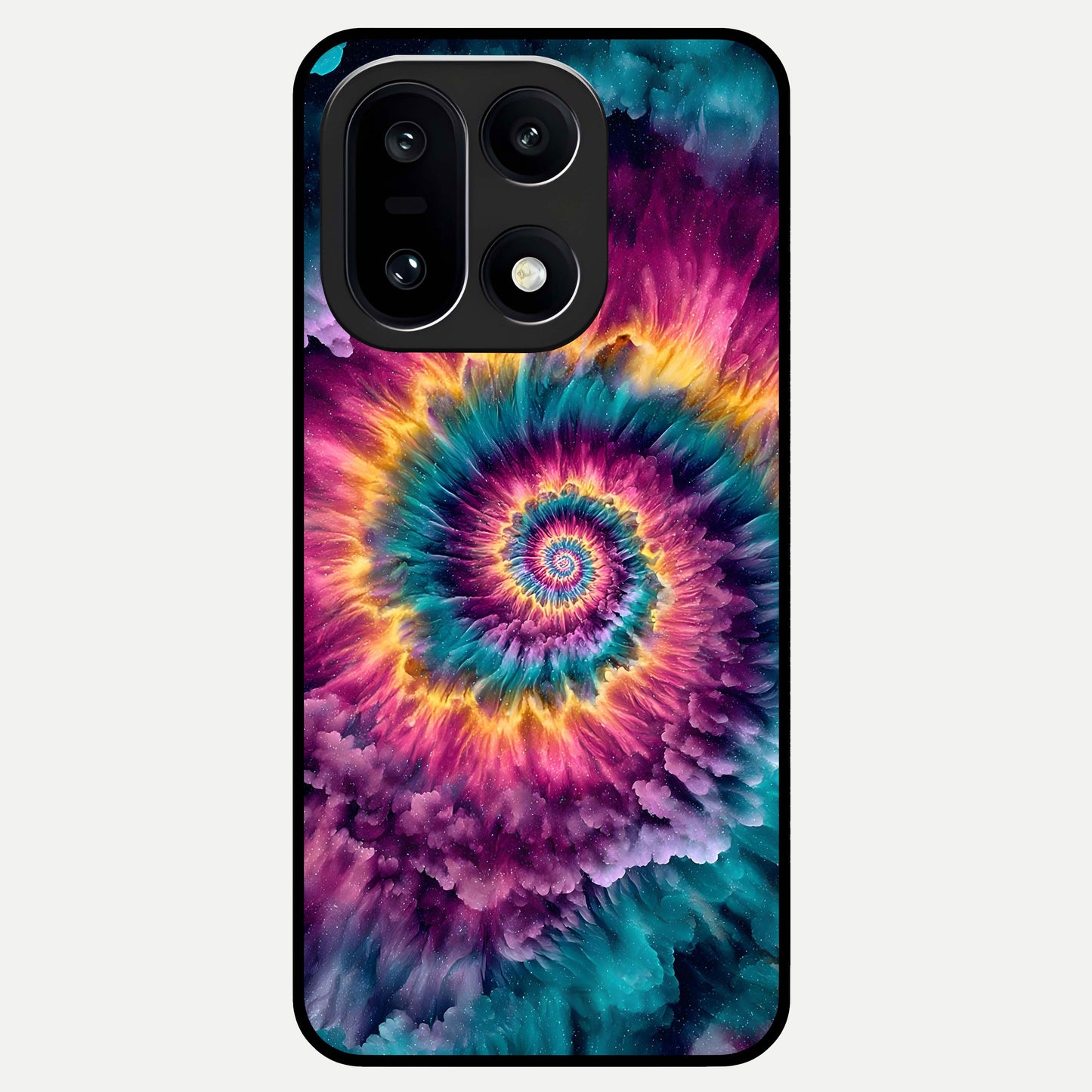  Galactic Spiral Burst Glass Case For Oneplus 15 back cover – full design glossy printed glass finish