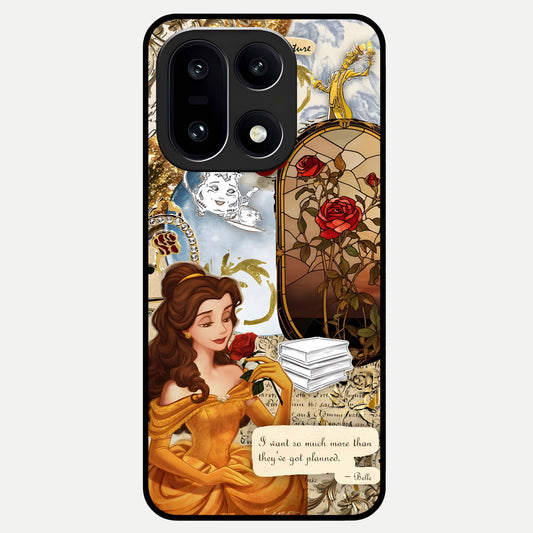  Golden Dream Belle Glass Case For Oneplus 15 back cover – full design glossy printed glass finish