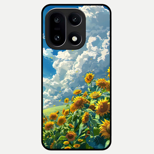  Golden Sun Glory Glass Case For Oneplus 15 back cover – full design glossy printed glass finish