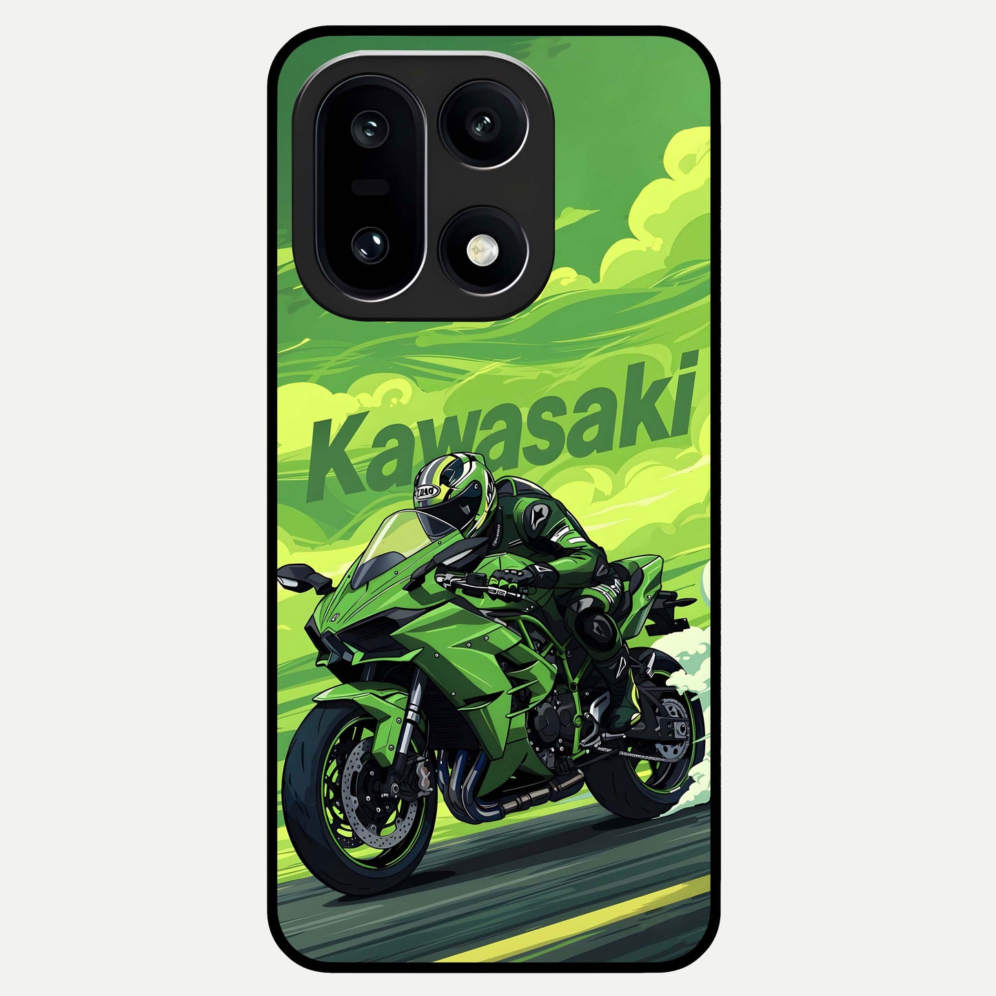  Greenery Sky Glass Case For Oneplus 15 back cover – full design glossy printed glass finish