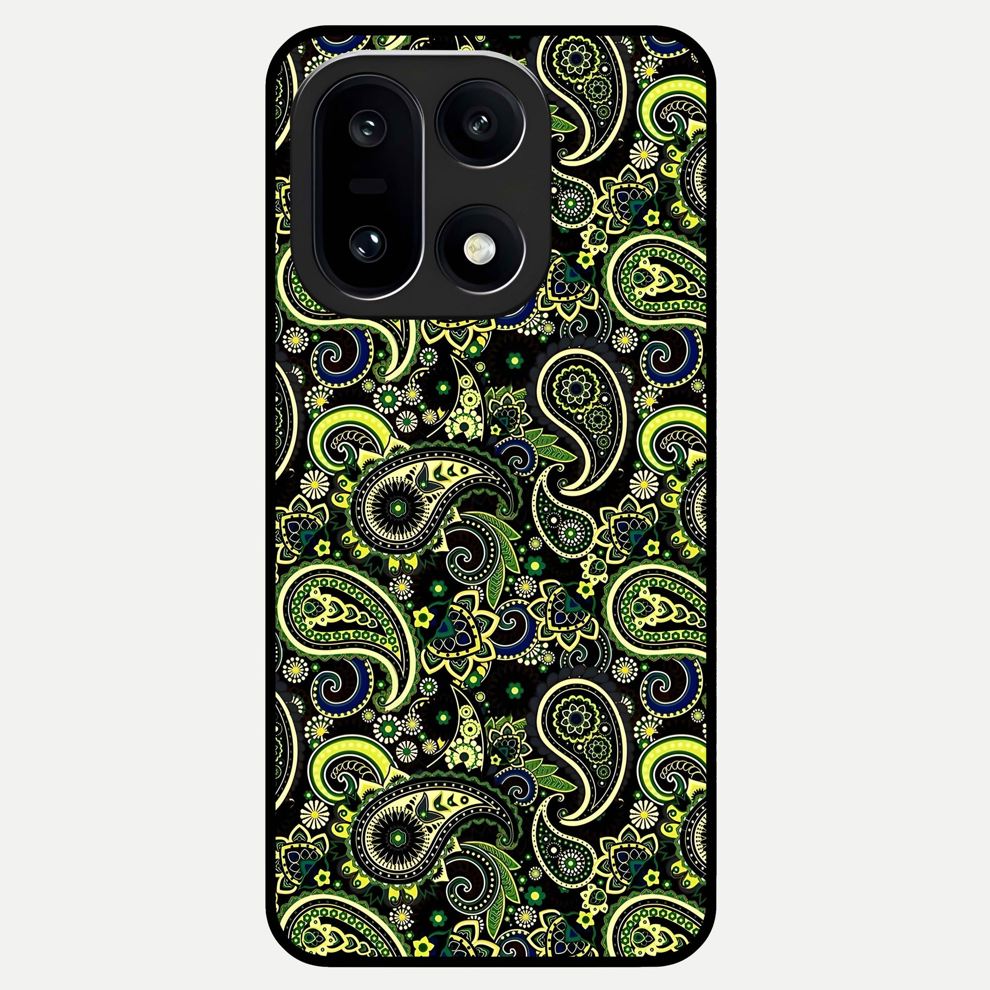  Green Lemon Glass Case For Oneplus 15 back cover – full design glossy printed glass finish