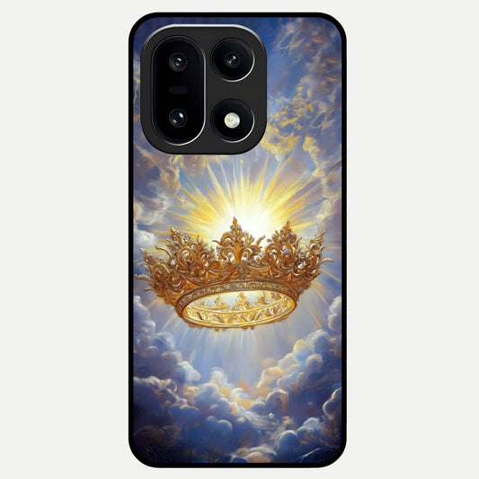  Heavenly Crown Light Glass Case For Oneplus 15 back cover – full design glossy printed glass finish
