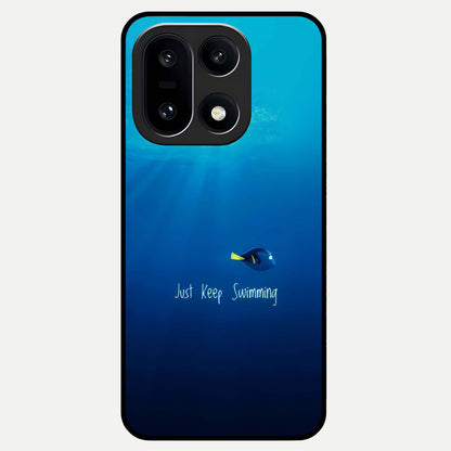  Just Keep Swimming Glass Case For Oneplus 15 back cover – full design glossy printed glass finish