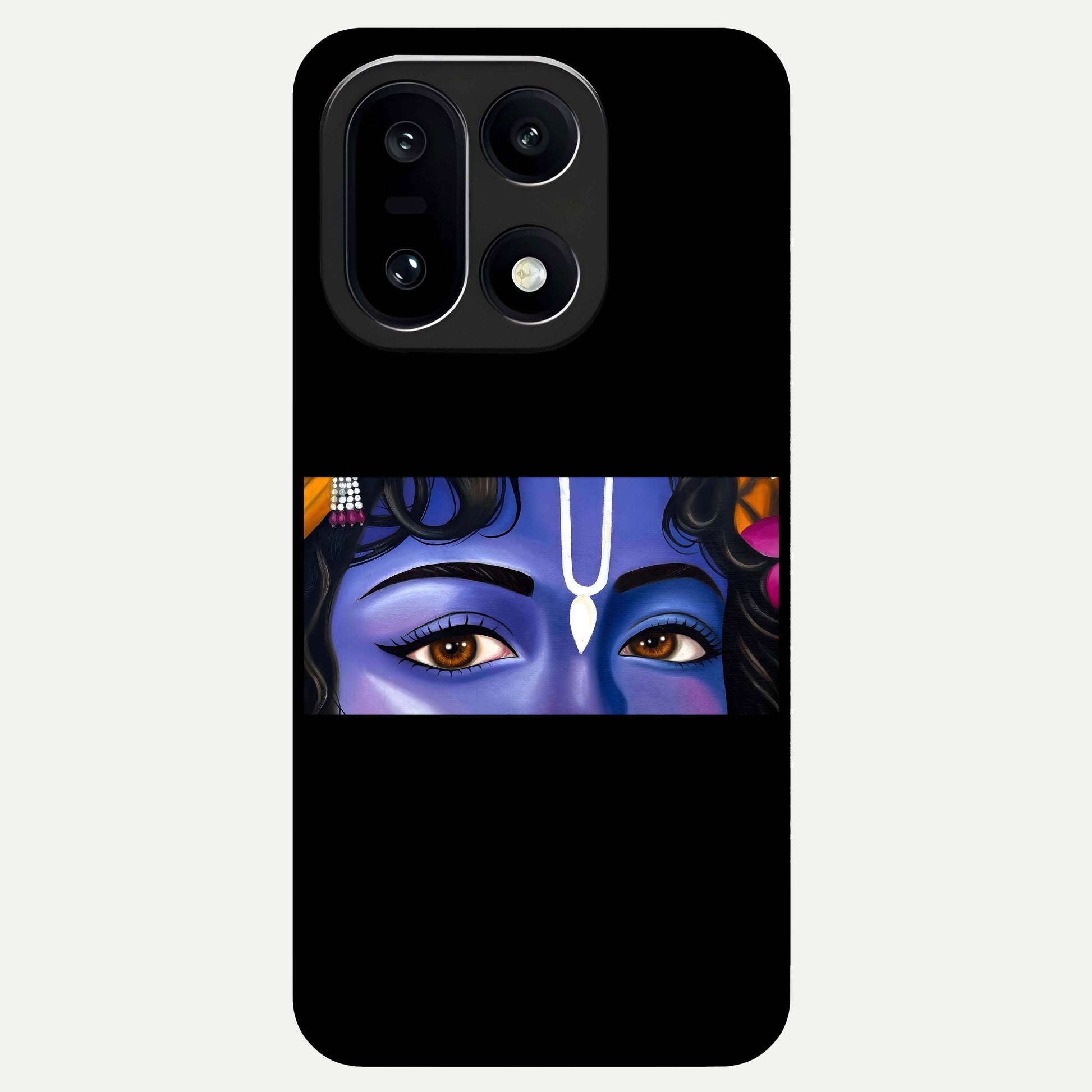  Krishna Eye Glass Case For Oneplus 15 back cover – full design glossy printed glass finish