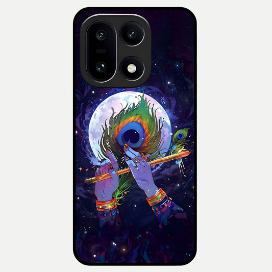  Krishna Hands Art Glass Case For Oneplus 15 back cover – full design glossy printed glass finish