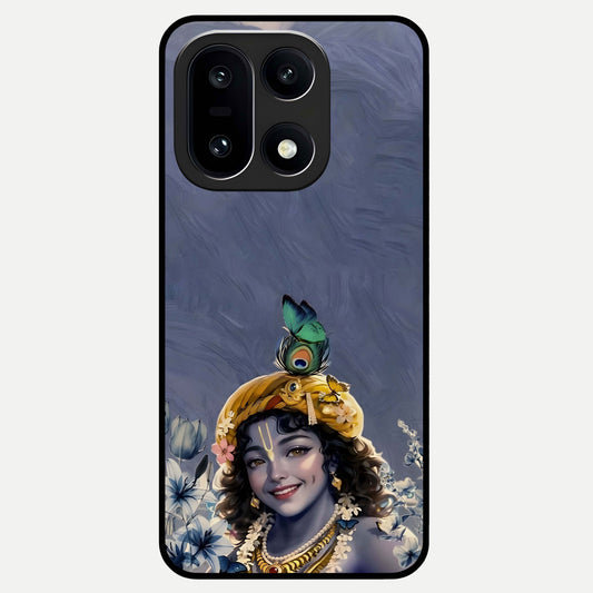  Lord Krishna Glass Case For Oneplus 15 back cover – full design glossy printed glass finish