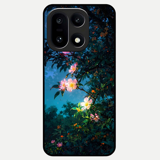  Midnight Bloom Glow Glass Case For Oneplus 15 back cover – full design glossy printed glass finish