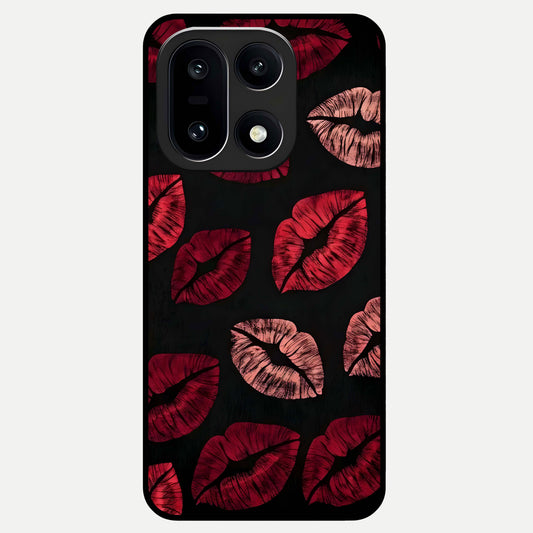  Midnight Kiss Love Glass Case For Oneplus 15 back cover – full design glossy printed glass finish