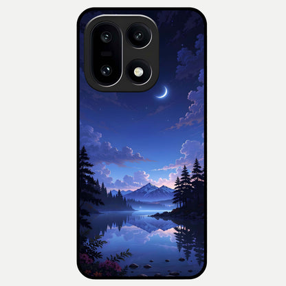  Midnight Lake Peace Glass Case For Oneplus 15 back cover – full design glossy printed glass finish