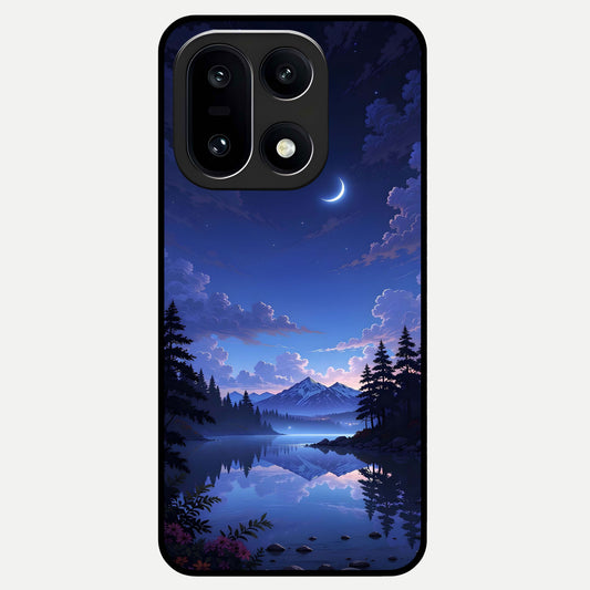  Midnight Lake Peace Glass Case For Oneplus 15 back cover – full design glossy printed glass finish