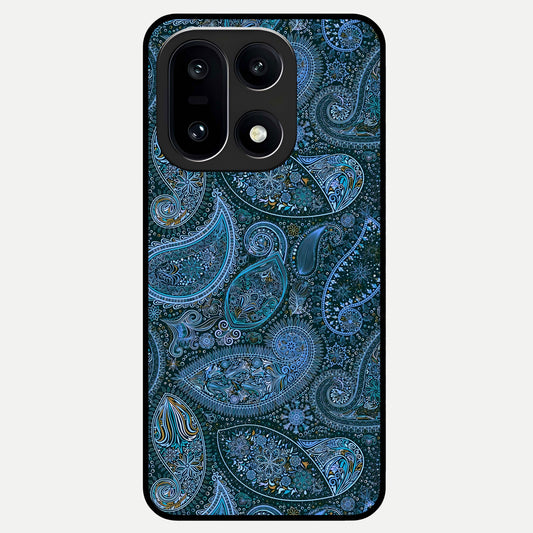  Midnight Paisley Glow Glass Case For Oneplus 15 back cover – full design glossy printed glass finish