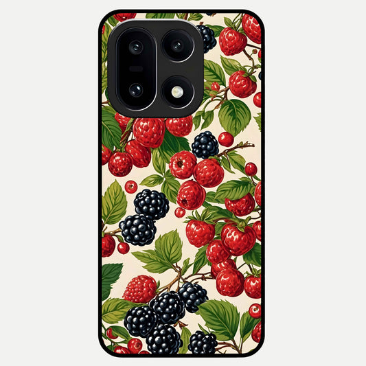  Mixed Berry Collage Glass Case For Oneplus 15 back cover – full design glossy printed glass finish