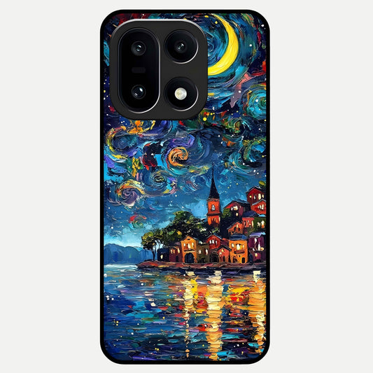  Moonlight Harbor Glow Glass Case For Oneplus 15 back cover – full design glossy printed glass finish