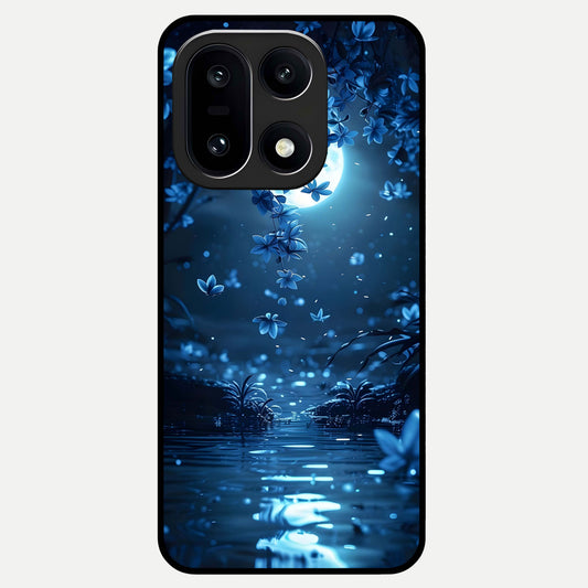  Moonlight Petal Dream Glass Case For Oneplus 15 back cover – full design glossy printed glass finish