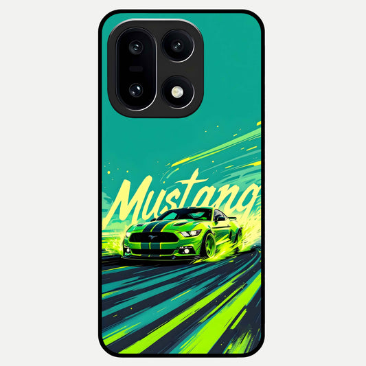  Mustang Bang Glass Case For Oneplus 15 back cover – full design glossy printed glass finish