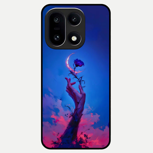  Mystic Hand Glass Case For Oneplus 15 back cover – full design glossy printed glass finish