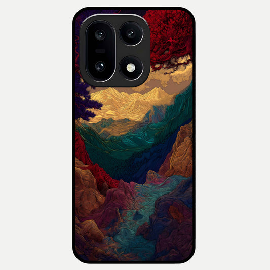  Mystic Valley Light Glass Case For Oneplus 15 back cover – full design glossy printed glass finish