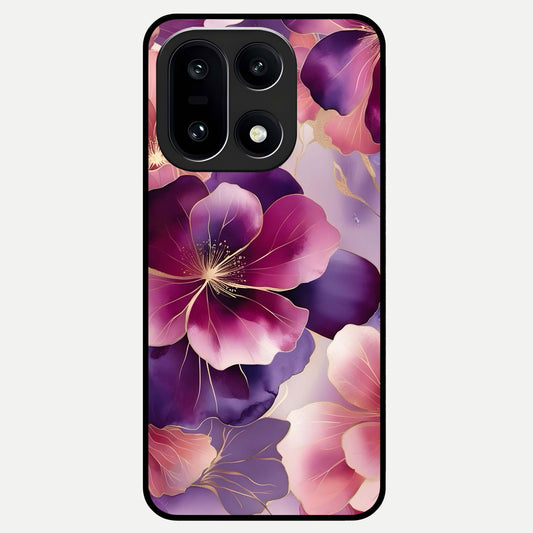  Pink Bouquet Florals Glass Case For Oneplus 15 back cover – full design glossy printed glass finish