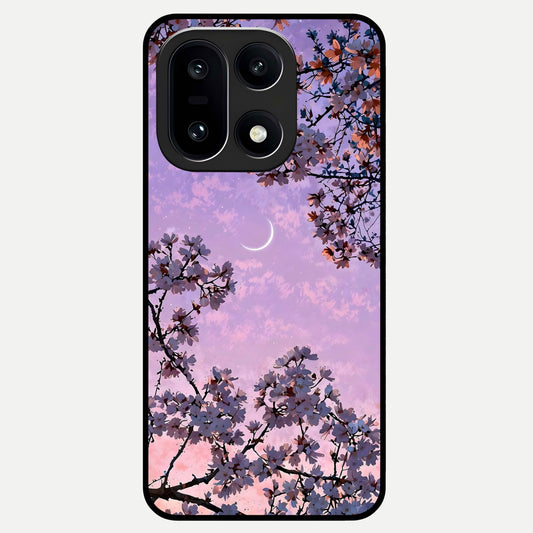  Purple Serenity Moon Glass Case For Oneplus 15 back cover – full design glossy printed glass finish