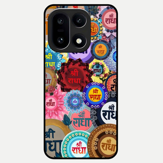  Radha Divine Bloom Glass Case For Oneplus 15 back cover – full design glossy printed glass finish