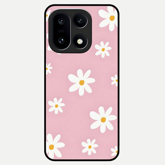  Soft Daisy Bliss Glass Case For Oneplus 15 back cover – full design glossy printed glass finish