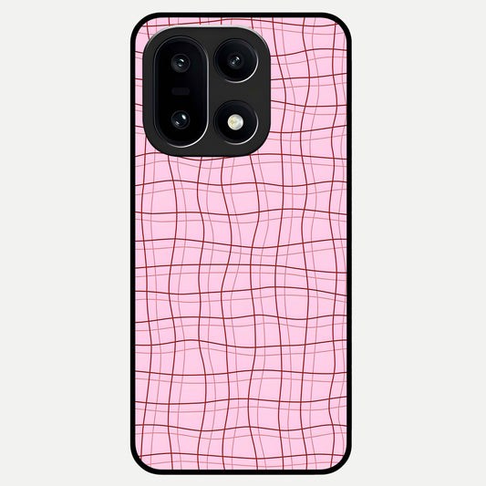  Soft Grid Bliss Glass Case For Oneplus 15 back cover – full design glossy printed glass finish