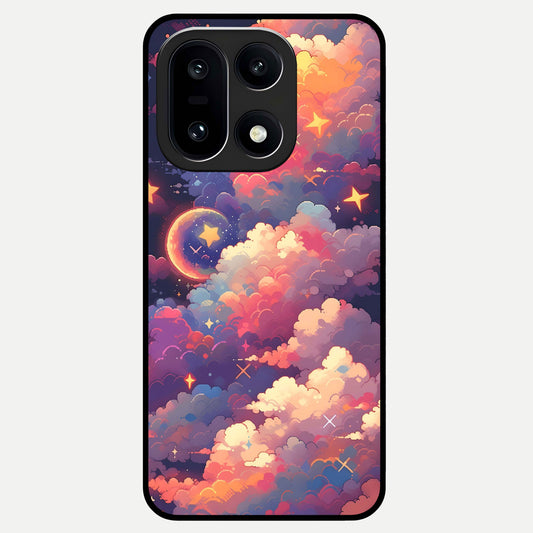  Starlit Dream Clouds Glass Case For Oneplus 15 back cover – full design glossy printed glass finish