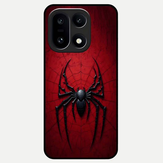  Superhero Web Emblem Glass Case For Oneplus 15 back cover – full design glossy printed glass finish