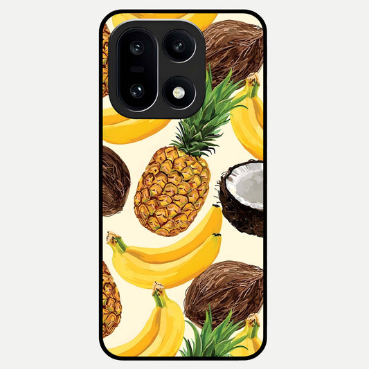  Tropical Fruit Mood Glass Case For Oneplus 15 back cover – full design glossy printed glass finish