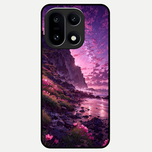  Twilight Blossom Coast Glass Case For Oneplus 15 back cover – full design glossy printed glass finish