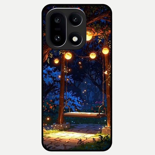  Twilight Garden Swing Glass Case For Oneplus 15 back cover – full design glossy printed glass finish