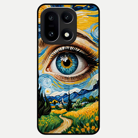  Van Gogh Eye Glass Case For Oneplus 15 back cover – full design glossy printed glass finish