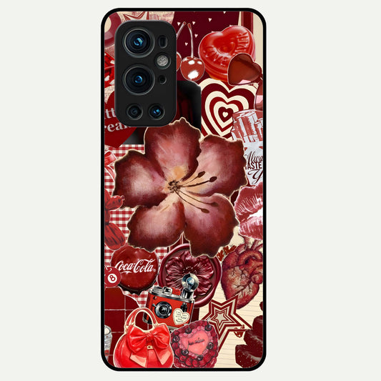  Aesthetic Little Freak Glass Case For OnePlus 9 Pro back cover – full design glossy printed glass finish