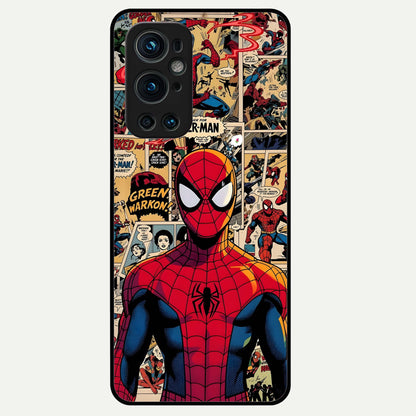  Aesthetic Spider Glass Case For OnePlus 9 Pro back cover – full design glossy printed glass finish