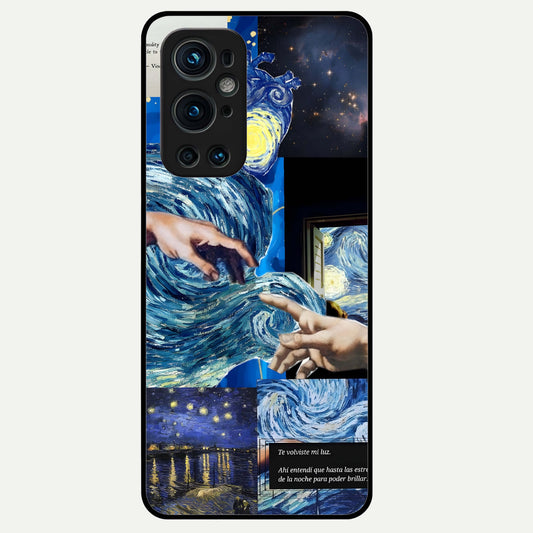  Aesthetic Vando Hands Glass Case For OnePlus 9 Pro back cover – full design glossy printed glass finish