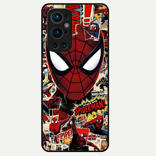  Aesthetic Wonder Spider Glass Case For OnePlus 9 Pro back cover – full design glossy printed glass finish