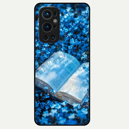  Blue Bloom Tales Glass Case For OnePlus 9 Pro back cover – full design glossy printed glass finish