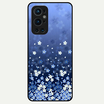  Blue Starry Glass Case For OnePlus 9 Pro back cover – full design glossy printed glass finish