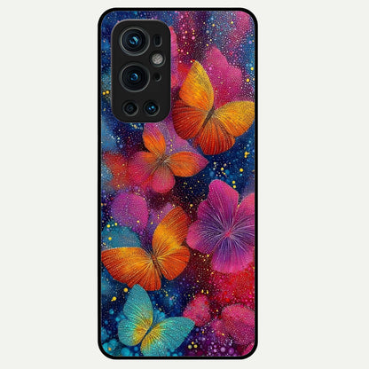  Butterfly Dream Mist Glass Case For OnePlus 9 Pro back cover – full design glossy printed glass finish